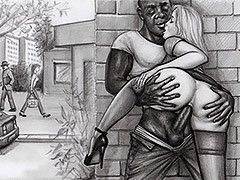 interracial comics bbc deep throat